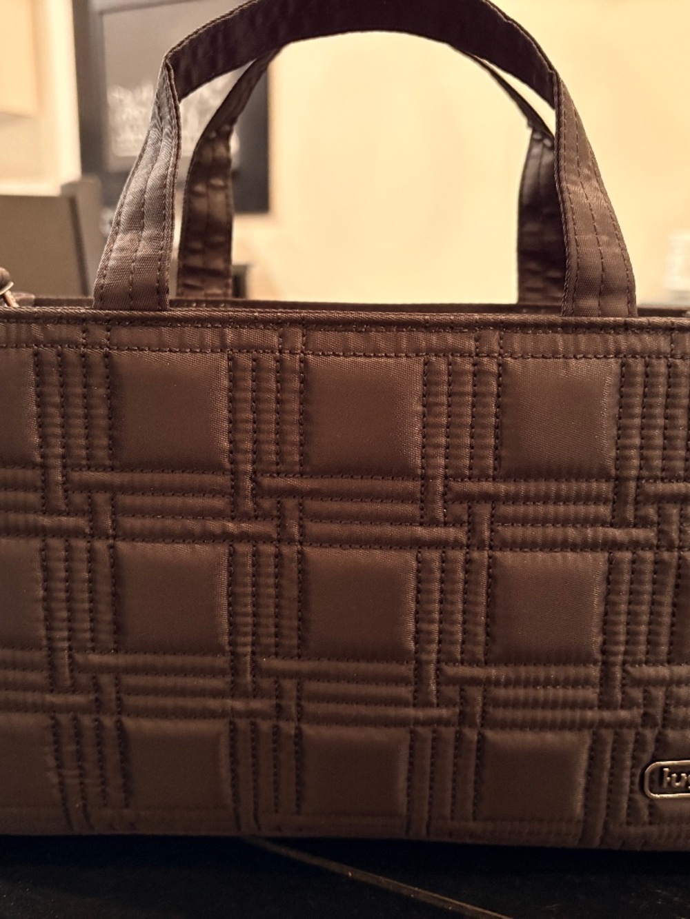 NWT Lug Black Train Top Handle Crossbody Bag